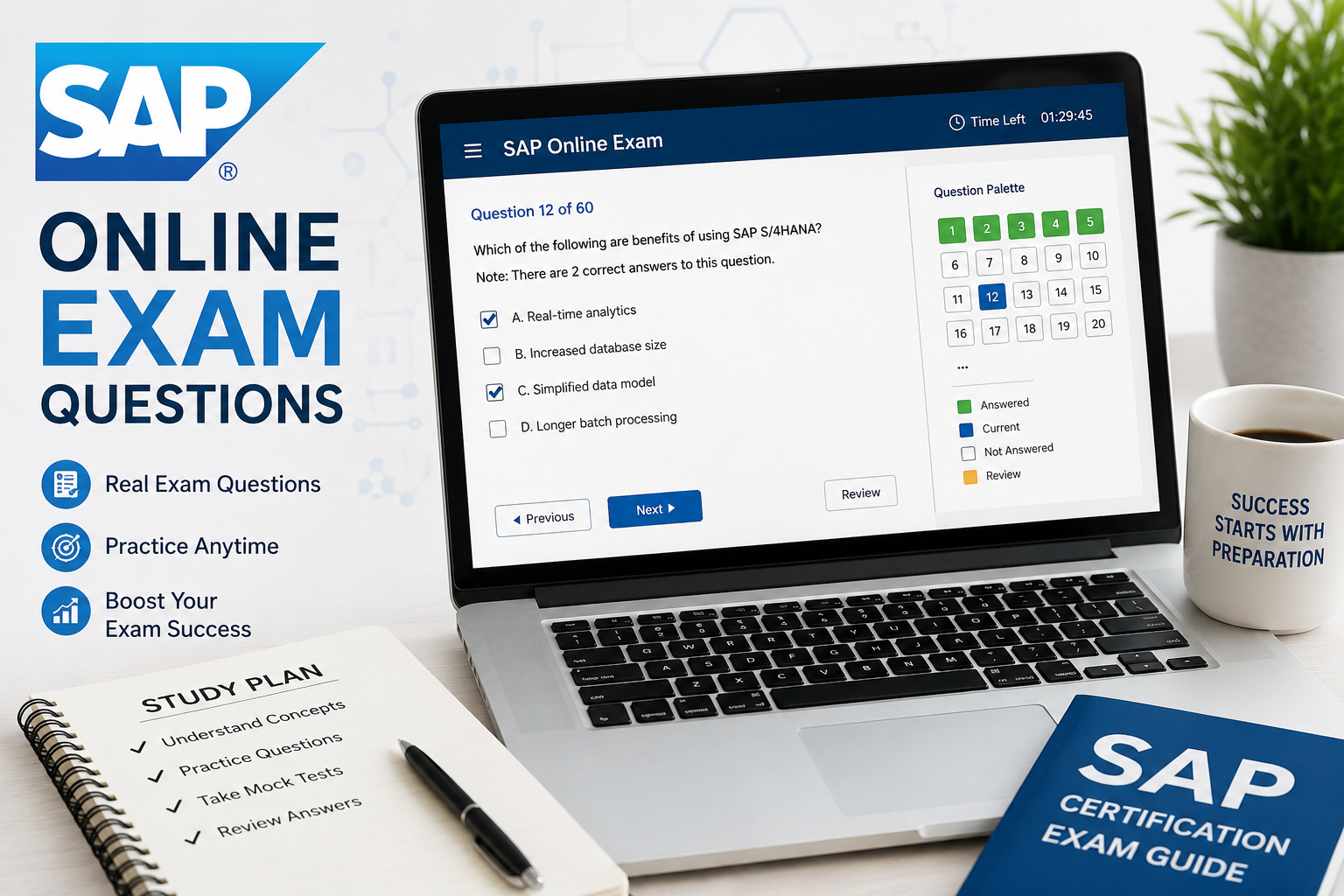 SAP Online Exam Questions and SAP Sample Certification Questions for Better Exam Preparation